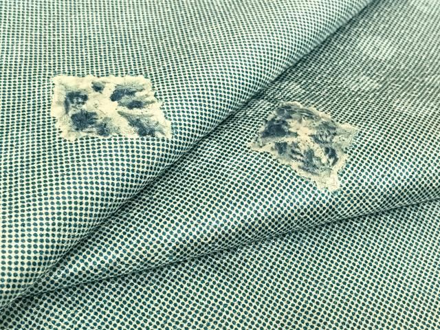 平和屋着物▽上質な小紋 単衣 舞花文 正絹 jh