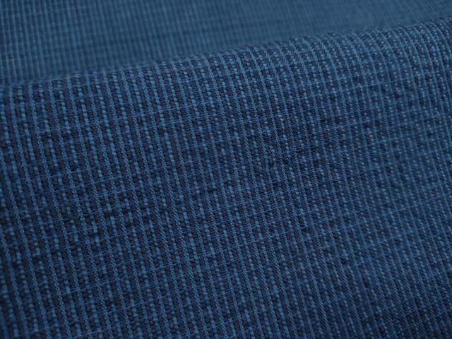 平和屋着物∴夏物 阿波しじら織 浴衣 反物 着尺 深縹色 証紙付き 綿