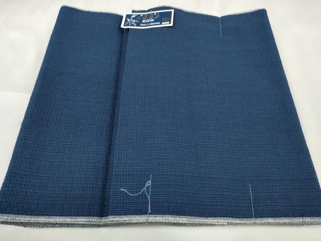平和屋着物∴夏物 阿波しじら織 浴衣 反物 着尺 深縹色 証紙付き 綿