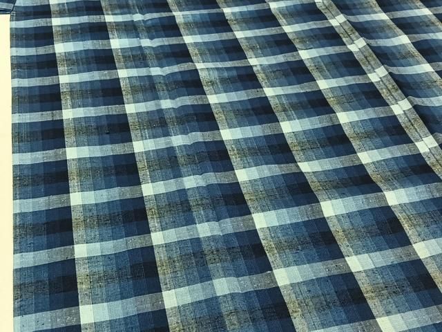 平和屋着物▽上質な紬 単衣 格子 正絹 逸品 AABE4120jh - メルカリ