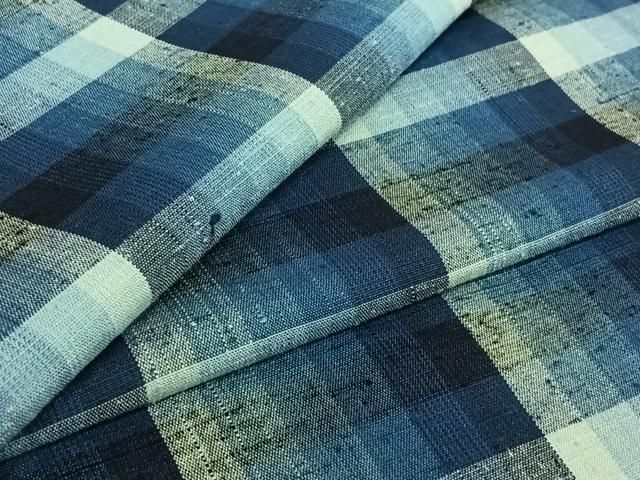 平和屋着物▽上質な紬 単衣 格子 正絹 逸品 AABE4120jh - メルカリ