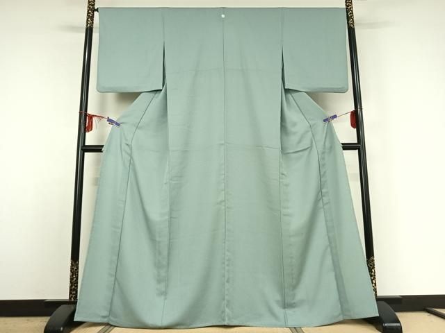 平和屋着物▽色無地 単衣 瓶覗色 洗える着物 jh