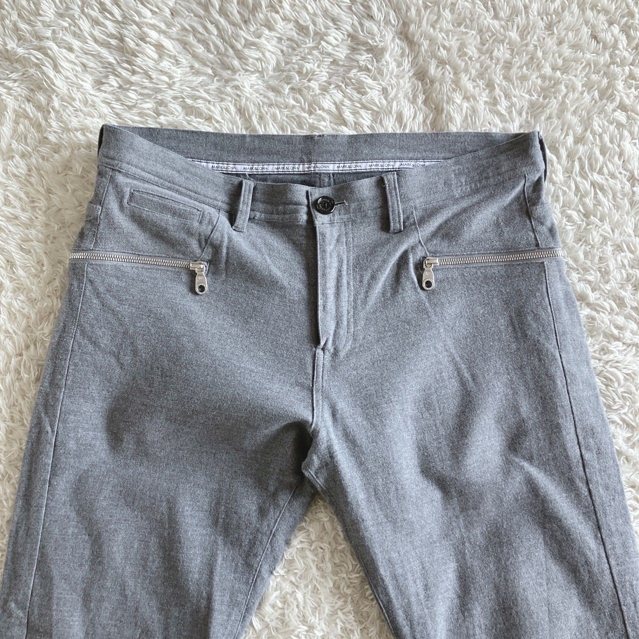 MARK&LONA マークアンドロナ パンツ スカル ロゴ ストレッチ サイズXL