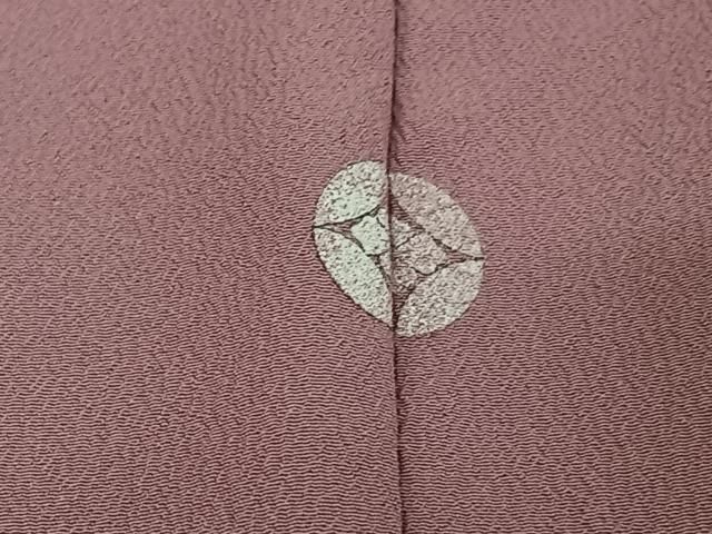  平和屋着物▽色無地 単衣 桃花色 洗える着物 jh 色無地 着物