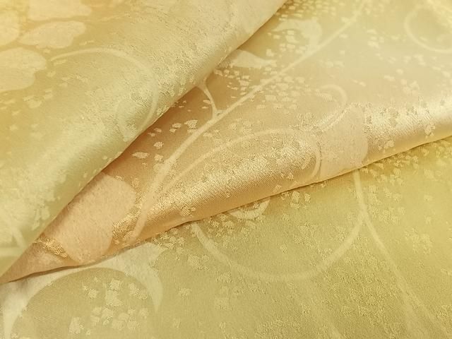 平和屋着物▽上質な小紋 単衣 花唐草文 暈し染め 正絹 jh