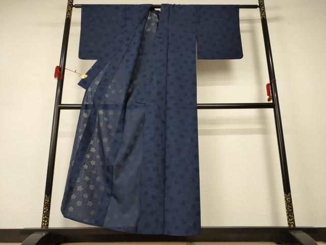 平和屋着物＊夏物 色無地 舞葉紋紗 正絹 jd