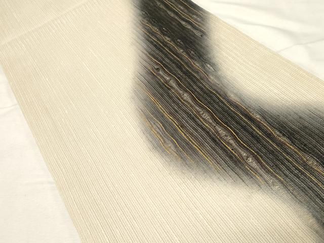 平和屋着物▽スリーシーズン 春夏秋 六通柄袋帯 櫛引織 吉祥文 金彩 正絹 dy