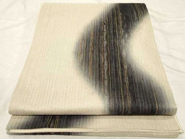 平和屋着物▽スリーシーズン 春夏秋 六通柄袋帯 櫛引織 吉祥文 金彩 正絹 dy