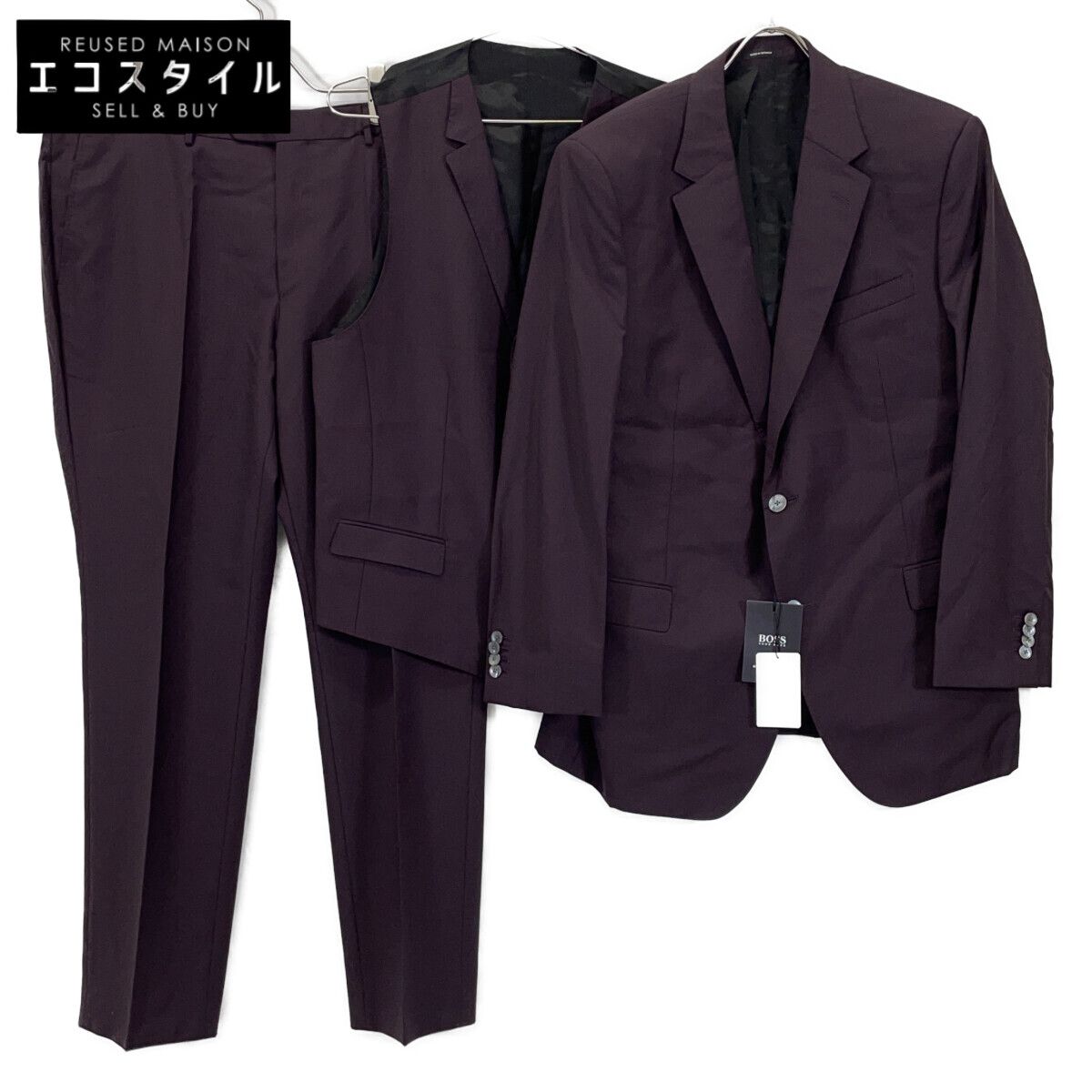 HUGO BOSS ヒューゴボス ﾎﾞﾙﾄﾞｰ ｳｰﾙ混 3 Pｽｰﾂ 表記なし