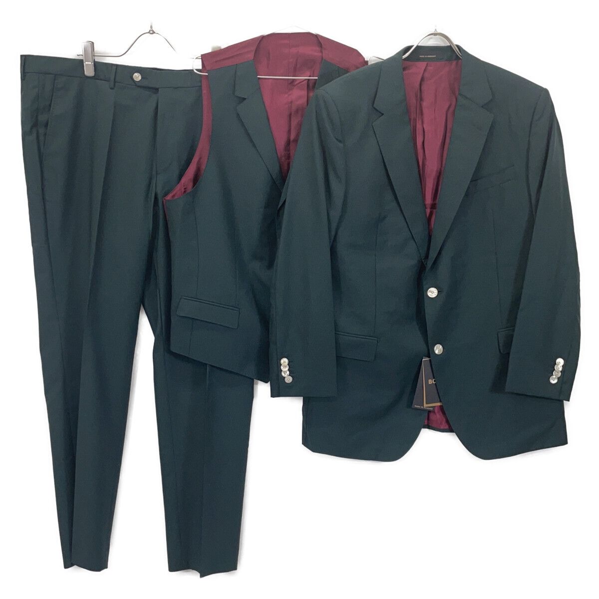 BOSS ボス ｸﾞﾘｰﾝ ｳｰﾙ混 3 Pｽｰﾂ 表記なし