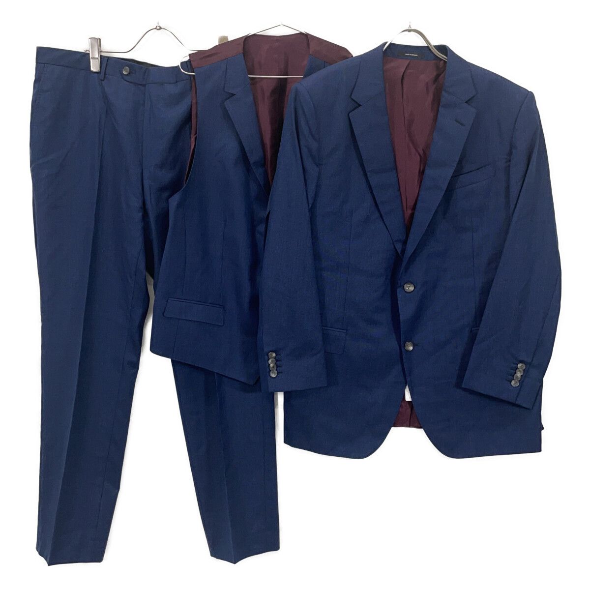 HUGO BOSS ヒューゴボス ﾈｲﾋﾞｰ ｳｰﾙ 3 Pｽｰﾂ 表記なし