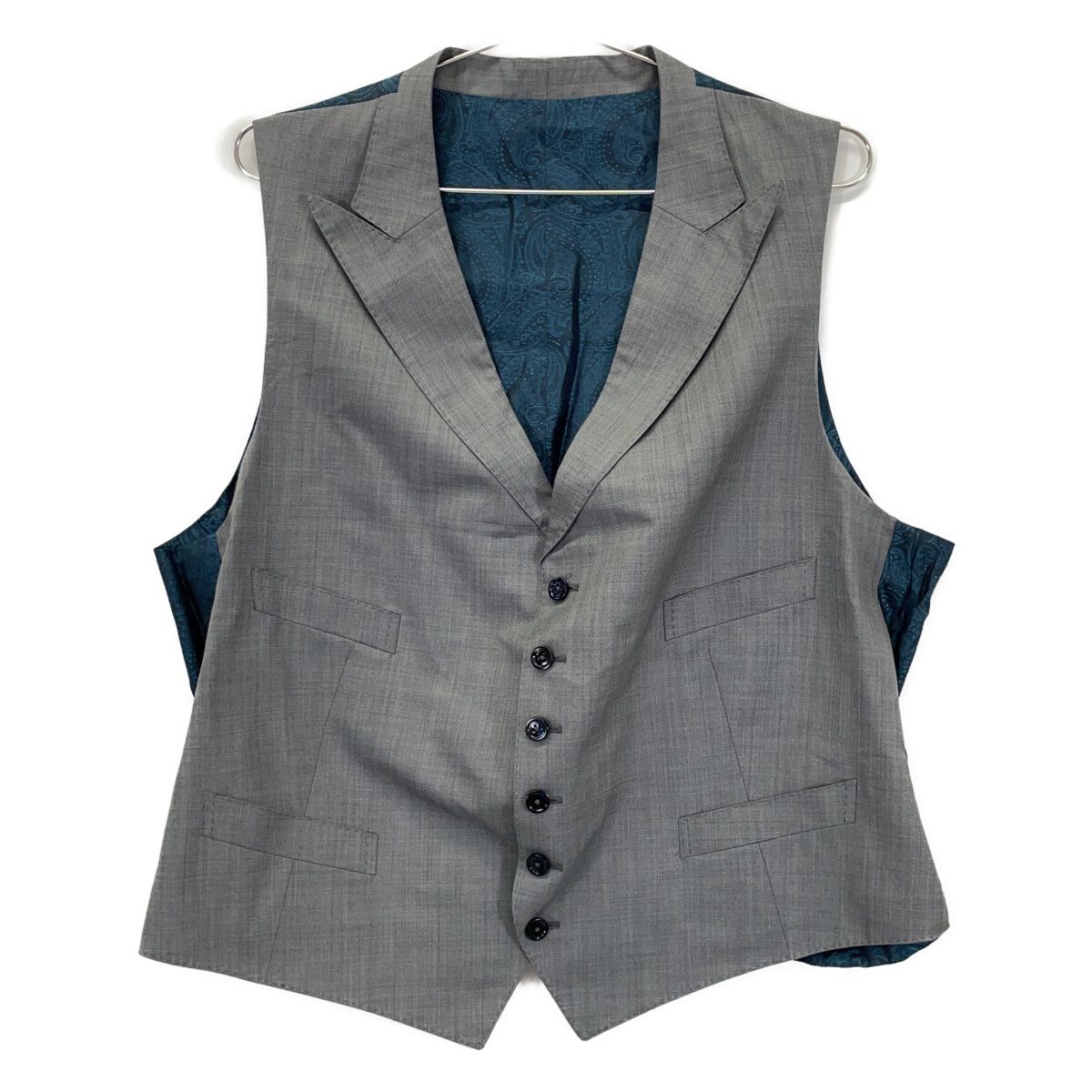 美品 エルメネジルドゼニア シングル シルク混 ベージュ グレー 54R XL 美品 エルメネジルドゼニア シングル シルク混 ベージュ グレー 54R XL