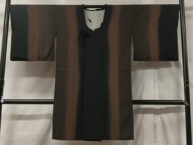 平和屋着物●道行コート 霞文 暈し染め 正絹 ua