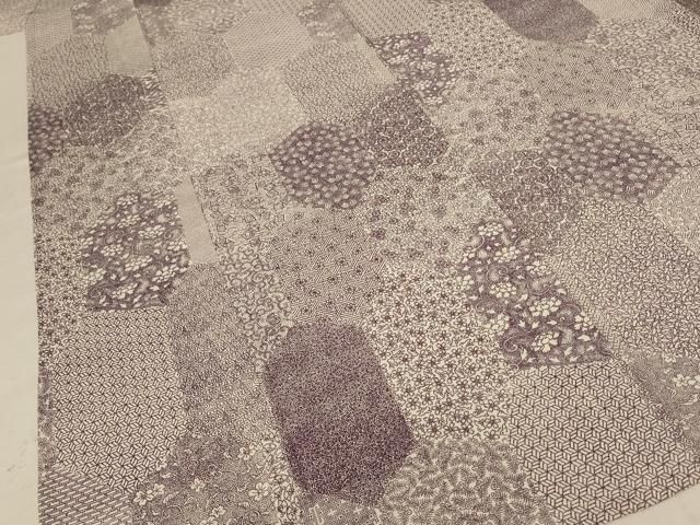 寄せ小紋柄 正絹