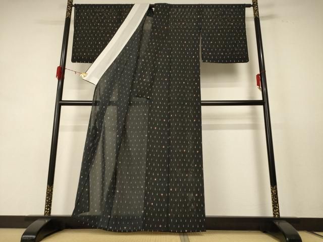 平和屋着物＊夏物 小紋 絽 成物 正絹 jd