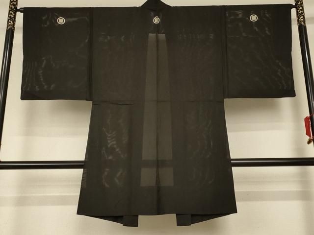 平和屋着物●男性　黒紋付　羽織セット　正絹　逸品　未使用　AABC8071ph 平和屋着物＊夏物 男性 黒紋付 羽織 正絹 逸品 AABE4287jd - メルカリ