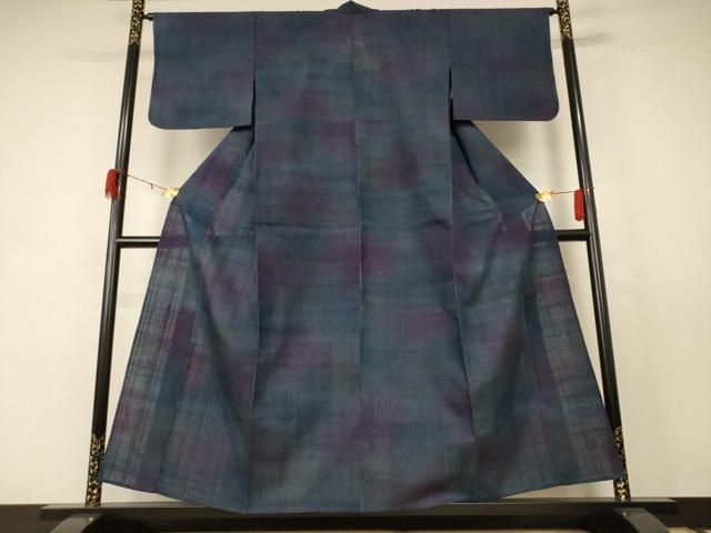 平和屋着物＊夏物 紗紬 霞文 正絹 jd