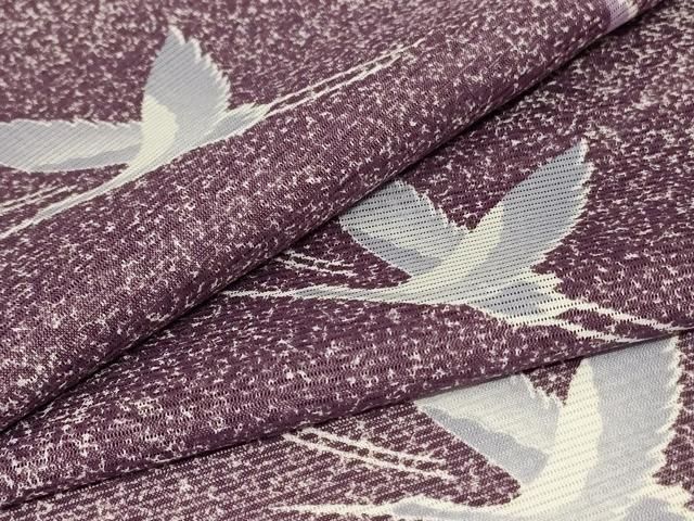 平和屋着物＊夏物 小紋 絽 舞鳥文 暈し染め 洗える着物 jd