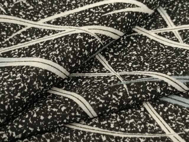 平和屋着物＊夏物 小紋 紗 芝 洗える着物 jd