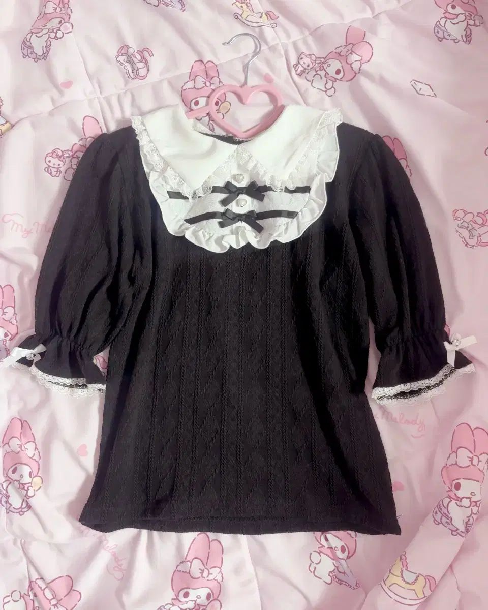 ノエミー ダブルリボン 半袖 ブラウス 地雷系