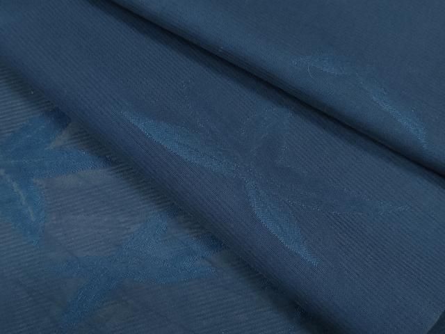 平和屋着物＊夏物 小紋 変わり絽 楓文 洗える着物 ze