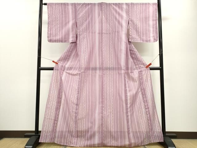 平和屋着物＊夏物 小紋 絽 吉祥間道 暈し染め 洗える着物 ze