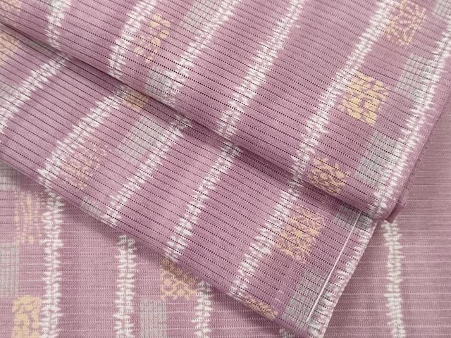 平和屋着物＊夏物 小紋 絽 吉祥間道 暈し染め 洗える着物 ze