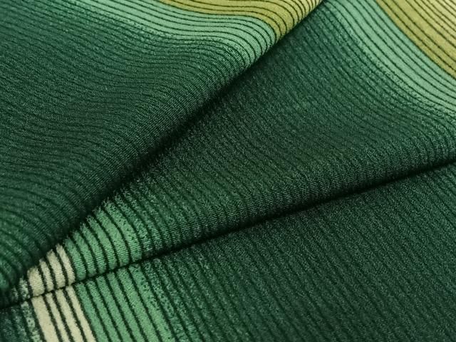 平和屋着物▽小紋 単衣 縞 洗える着物 jh