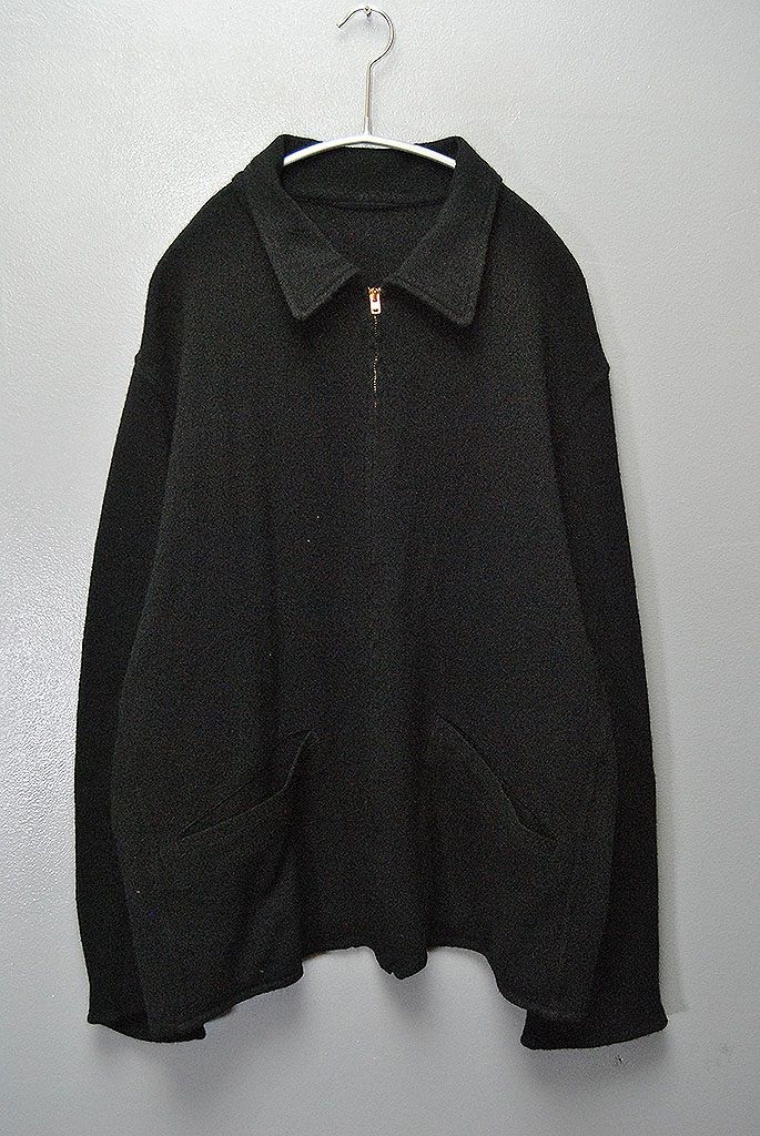 COMOLI ウール和紙 ジップショートジャケット コモリ 25SS ブラック 3