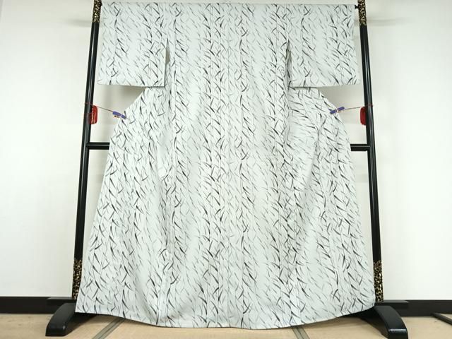 草葉文 洗える着物