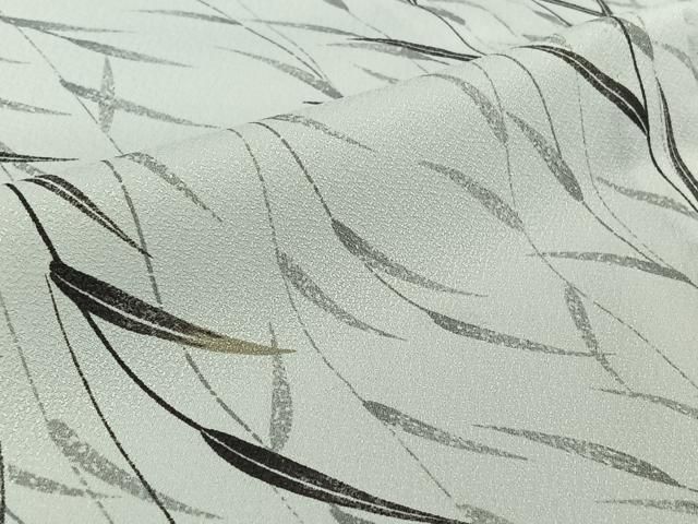 草葉文 洗える着物