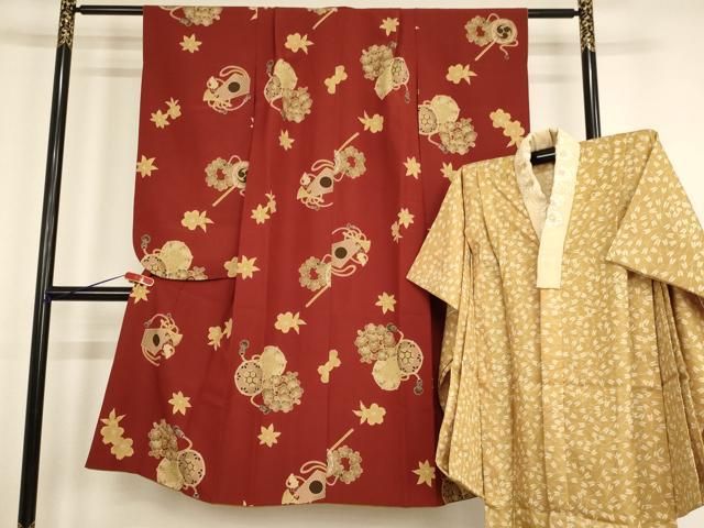 平和屋着物 こむさでもーど COMME CA DU MODE 七五三 女の子 ７歳 祝着 四つ身 長襦袢 無双仕立て セット 花鼓文 ja