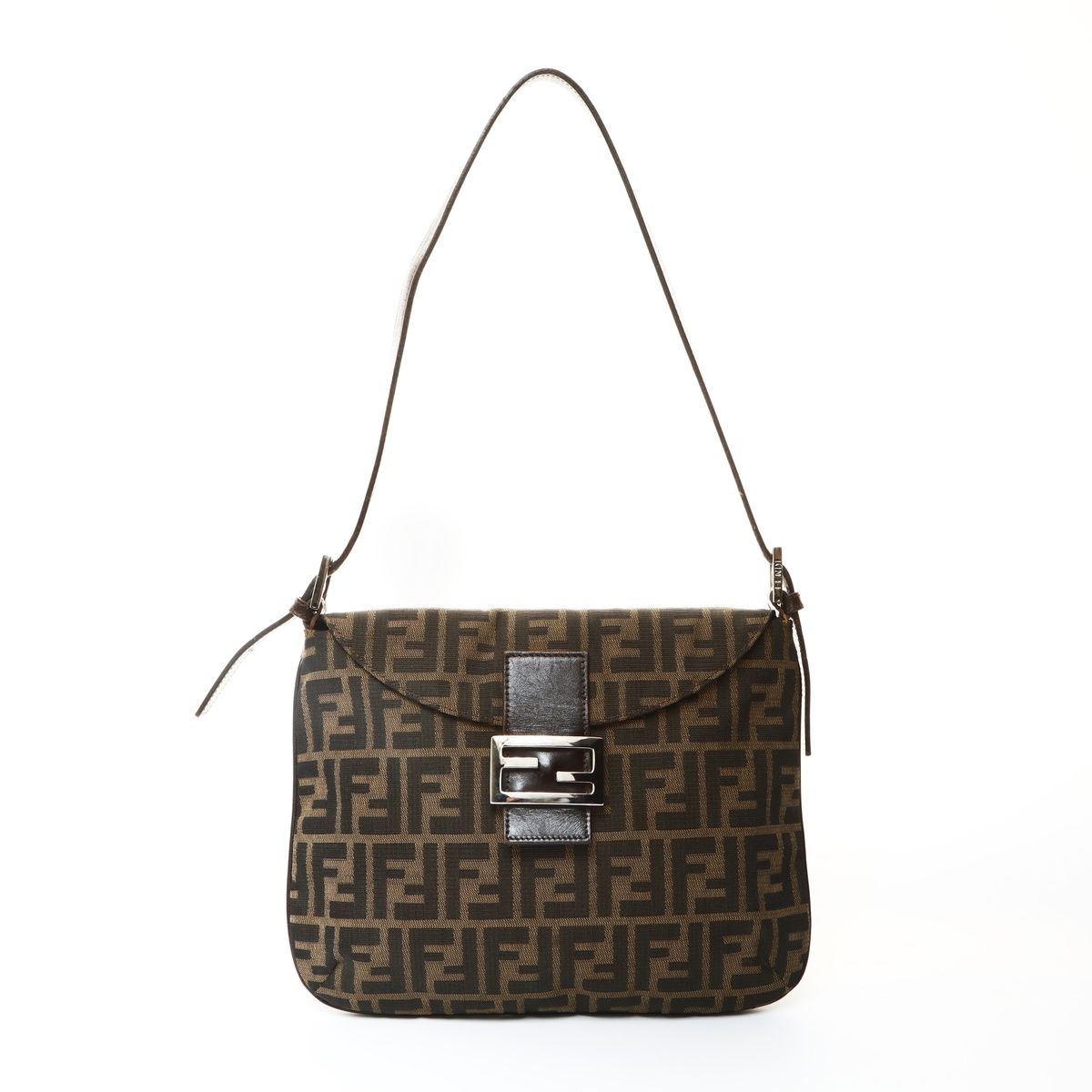 FENDI フェンディ ショルダーバッグ ズッカ キャンバス マンマ バケット