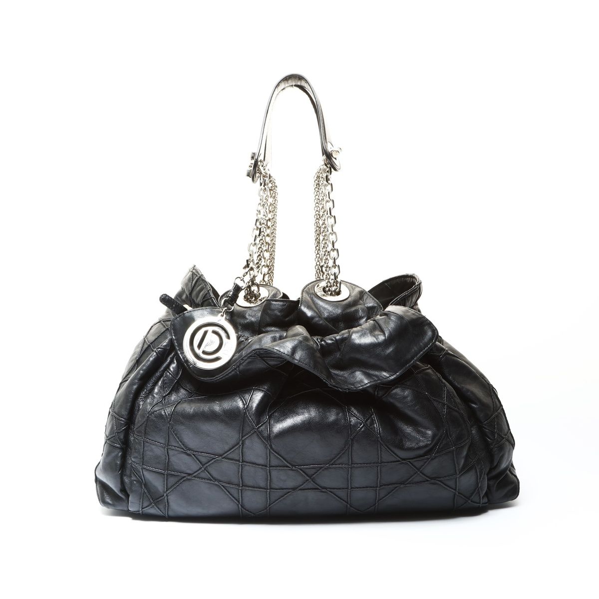 Christian Dior クリスチャンディオール ショルダーバッグ カナージュ シルバー金具 サック ルトラント