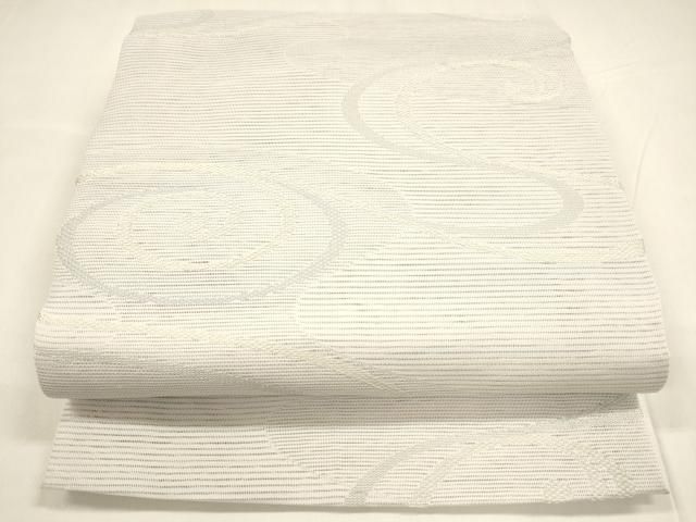 平和屋着物＊夏物 六通柄 京袋帯 流水文 銀糸 cm