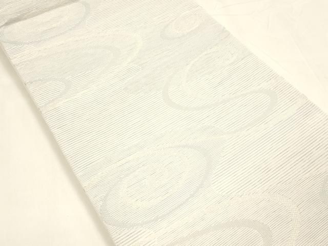 平和屋着物＊夏物 六通柄 京袋帯 流水文 銀糸 cm