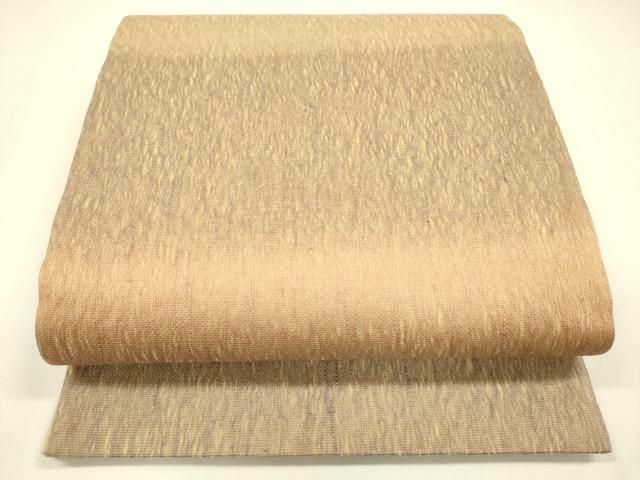 平和屋着物▽スリーシーズン 春夏秋 六通柄袋帯 櫛織 横段文 正絹 cm