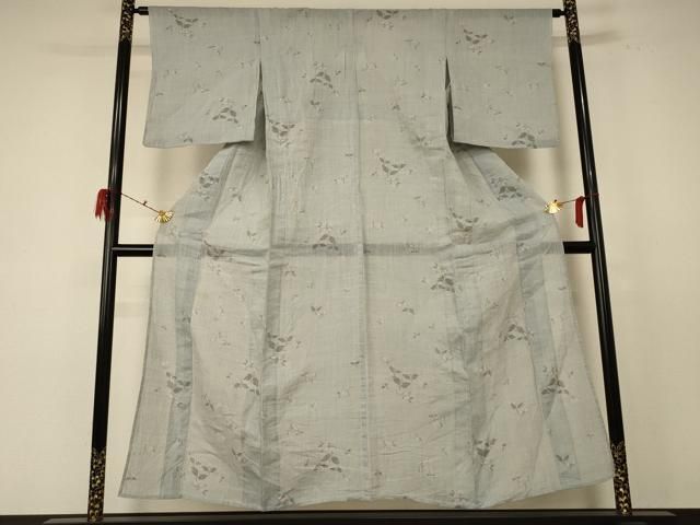 平和屋着物＊夏物 本場小千谷ちぢみ 草花文 麻 逸品 AABE1299jd - メルカリ