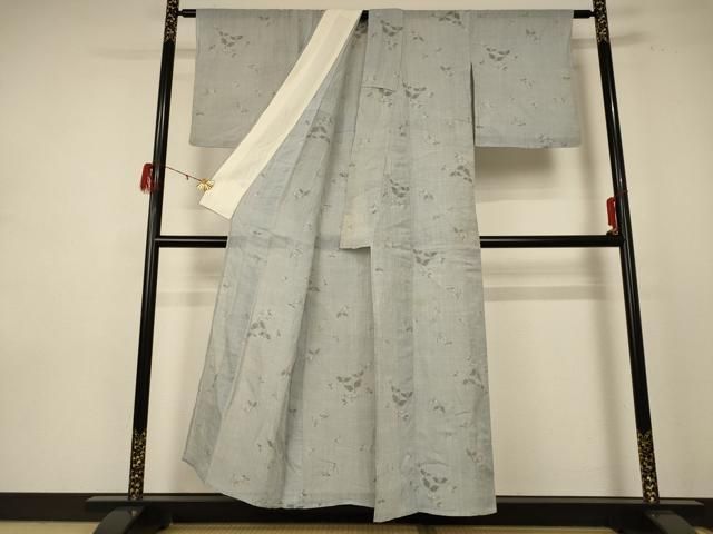 平和屋着物＊夏物 本場小千谷ちぢみ 草花文 麻 逸品 AABE1299jd - メルカリ