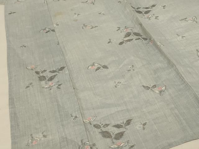 平和屋着物＊夏物 本場小千谷ちぢみ 草花文 麻 逸品 AABE1299jd - メルカリ