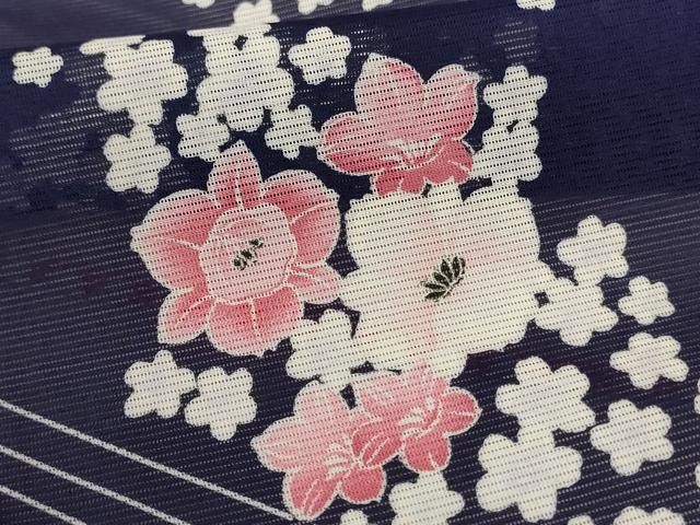  平和屋着物＊夏物 訪問着 絽 草花文 洗える着物 ♥ jd 訪問着 付け下げ 着物