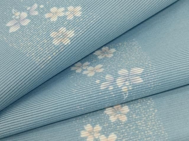 平和屋着物＊夏物 小紋 絽 草花文 暈し染め やまと誂製 洗える着物 jd