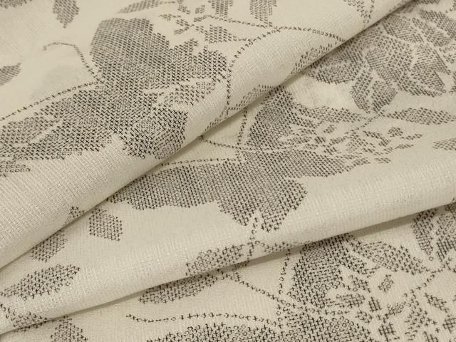 平和屋着物＊夏物 小紋 紗 花蝶文 洗える着物 jd