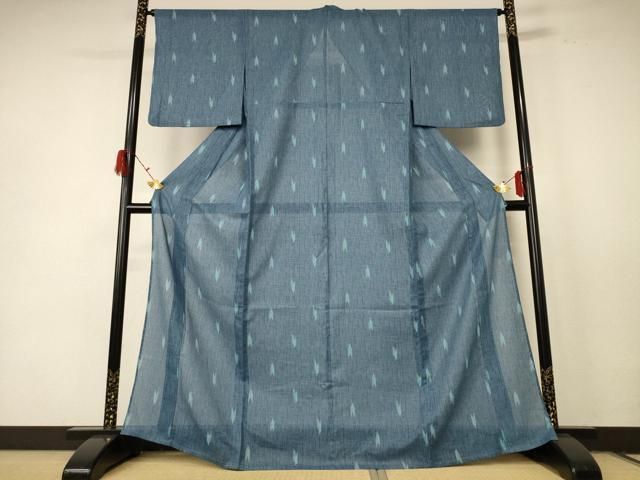 平和屋着物＊夏物 小紋 絽 矢羽 洗える着物 jd