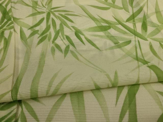 笹竹文 洗える着物