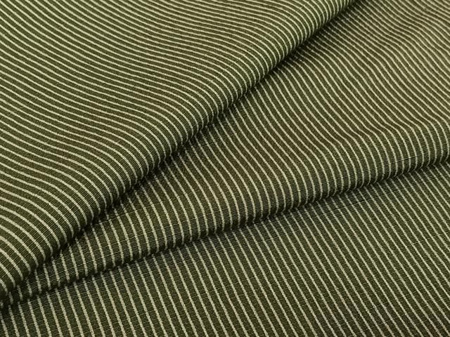 平和屋着物▽お召 単衣 縞 ロング丈 正絹 jh