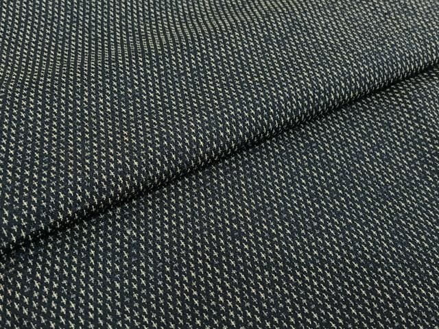  平和屋着物▽本塩沢 単衣 蚊絣 正絹 jh 紬 着物