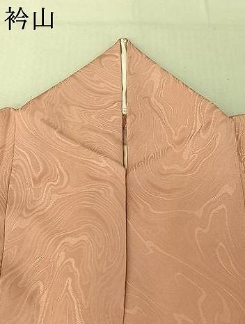  平和屋着物▽上質な色無地 単衣 流水地紋 虹色 正絹 jh 色無地 着物