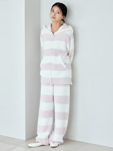  ジェラート２ボーダーパーカ m ルームウェア ルームウェア パジャマ