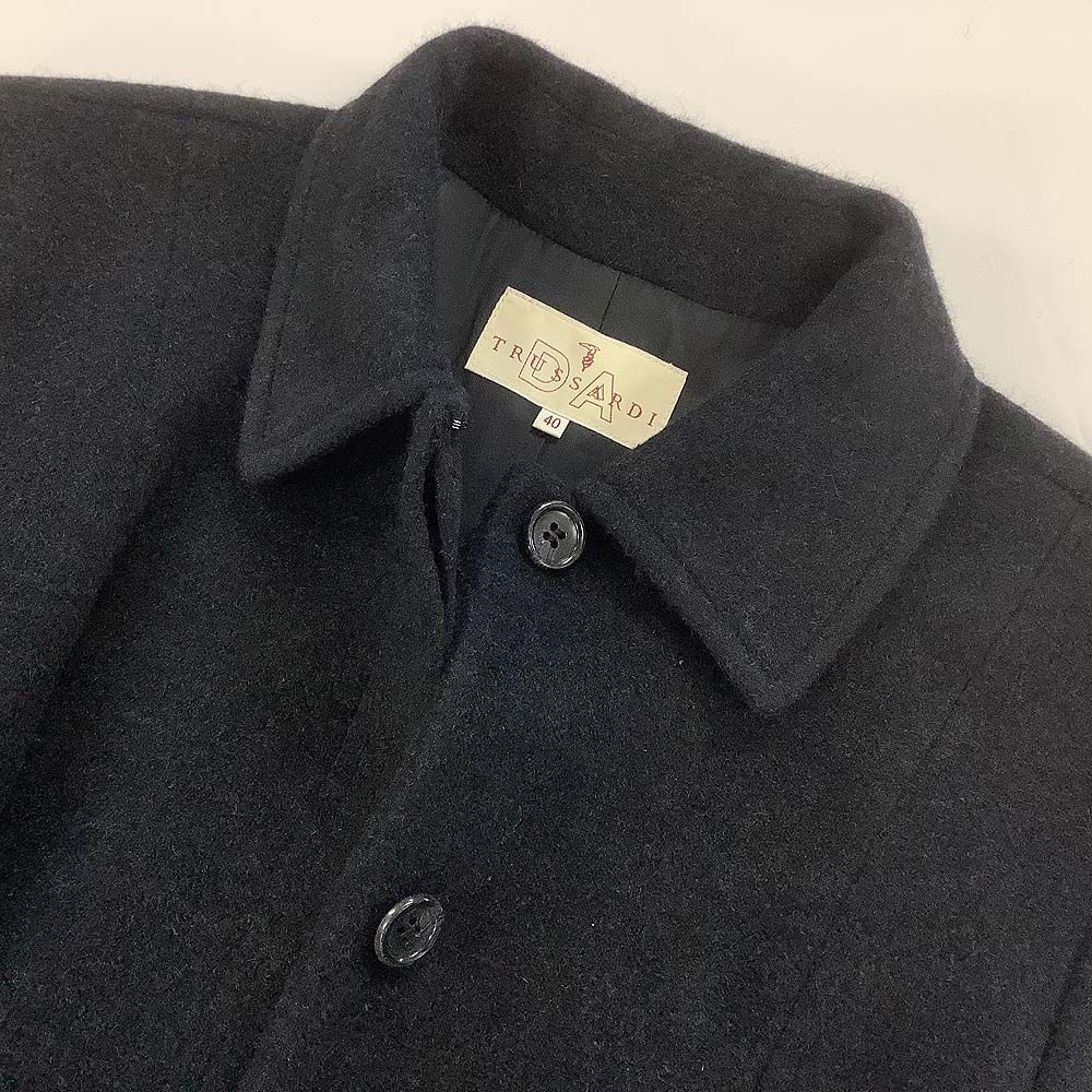 DA TRUSSARDI ダトラサルディ ステンカラーコート アンゴラ&カシミヤ混